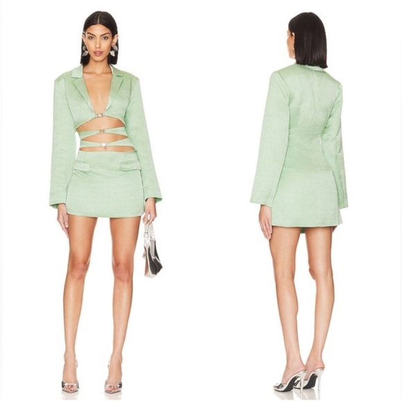 Atoir Dresses & Skirts - NWT $262 Revolve Atoir The Emily Collared Blazer Dress in Malachite Green - S